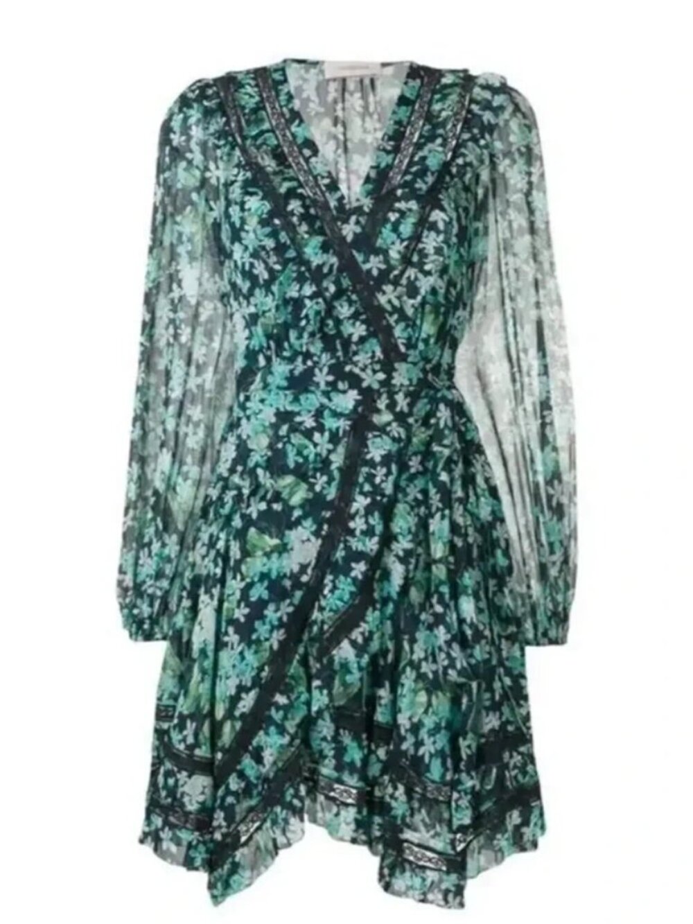 Zimmermann floral wrap dress